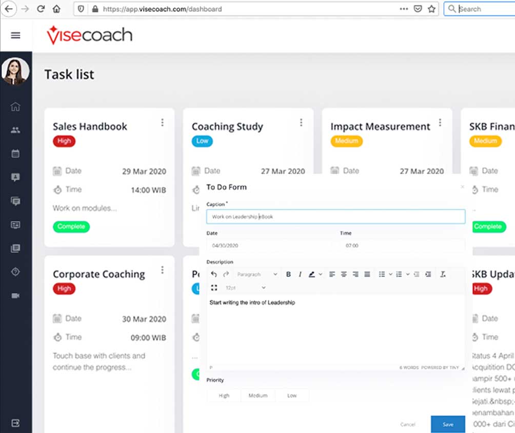 visecoach app